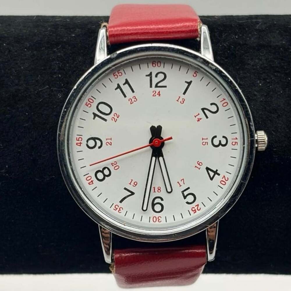 Silver & Red Watch - Picture 2 of 5